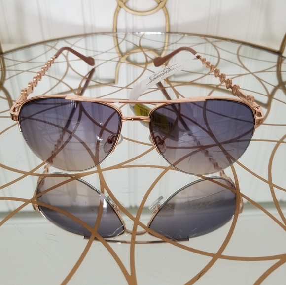 Jessica Simpson Accessories Nwt Jessica Simpson Rose Gold Aviator Sunglasses Poshmark